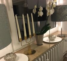 Ikea PÄRLBAND Kandelaber 4er Elegant  Gold Kerzenständer ca.22cm.H / ca.28cm.L