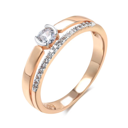 Ring damen rosegold - rosegold, silber
