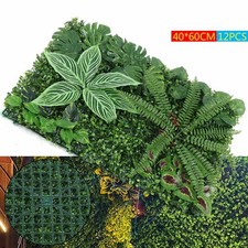 12St??ck Pflanzen Wand Pflanzenwand gr??n Kunstpflanzen k??nstlich Farn Bl?tter