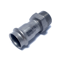 NiroSan Pressfitting Fitting Muffe M/V Außengewinde Edelstahl V4A 15, 18, 22, 35