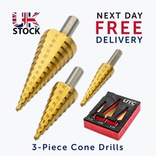 3-teiliges HSS Kegelbohrer-Set