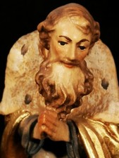 Kostner Krippe Figur " König Kaspar " 25 cm - Holz geschnitzt - bemalt