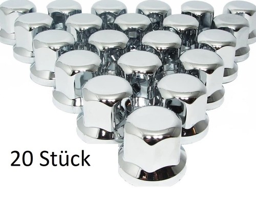 20x radmutterkappen 32mm chrom - radmutterkappen,