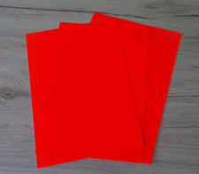 Flyer Papier,selbstklebendes Druckerpapier, Signalfarbe orange/rot, A5, 40 Blatt