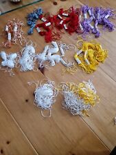 15x 10 + Resteknäuel Stickseide Sticken Rot Weiß Lila Gelb