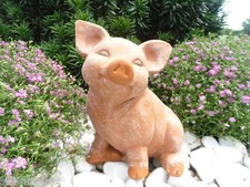 Steinfigur schwein ferkel - steinfigur, schwein,