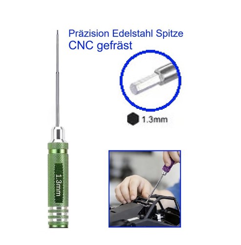 3mm präzision inbus - 1,3mm, cnc