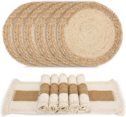 Boho tischsets aus - boho, klettengras