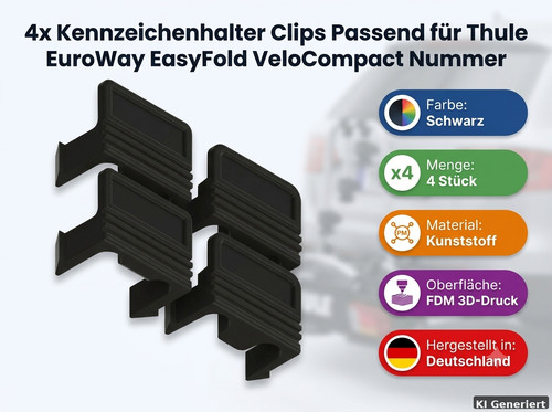 Kennzeichenhalter - 4x,
