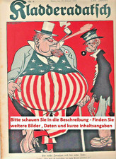 1914 1915 1916 1917 1918 Kladderadatsch Karikatur Zeitschrift 1. Weltkrieg WW1
