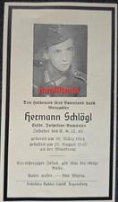 Sterbebild WWII Grenadier