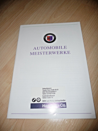 Prospekt von bmw alpina - von,