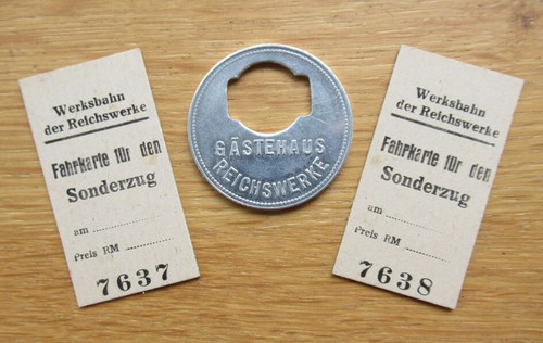 Alte fahrkarten werksbahn - fahrkarten,