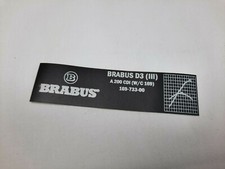 originaler (!) BRABUS Aufkleber Mercedes A200CDI W169 D3-Tuning