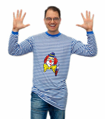 Clown hemd shirt blau - hemd,