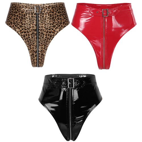 Damen slips hot pants - slips, wetlook