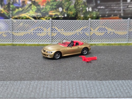 Herpa bmw roadster mattgold - z3,