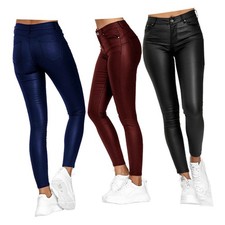 Push Up Hose Damen Lederimitat