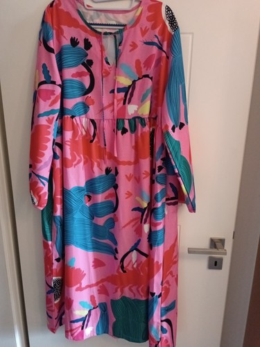 Maxikleid bunt rosa blau pink