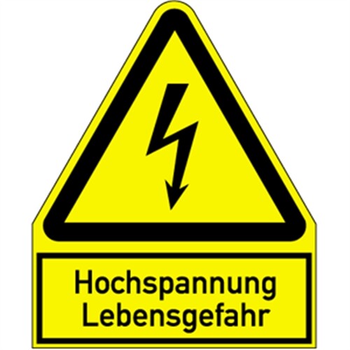 Schild hochspannung - schild,