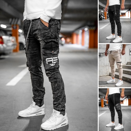 Cargohose freizeithose denim - cargohose,