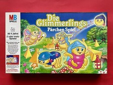 Die GLIMMERLINGS Pärchen Brett Spiel 1985 Glimmerlinge OVP Box GLO Friends MB 80