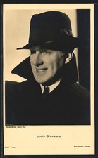 Ansichtskarte Schauspieler Louis Graveure mit einem Hut 