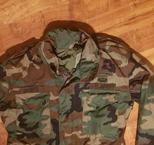 US Army M 65 Feldjacke woodland Gr. Medium/Regular mit Patches