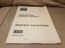 RFT Autosuper "Stern Coupe" Service Anleitung  Sternradio Berlin