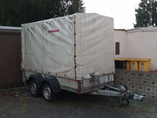 Anhänger, 2 to, Doppelachse, Hochplane, Tieflader Ausführung mit 55 cm, TÜV 8/27