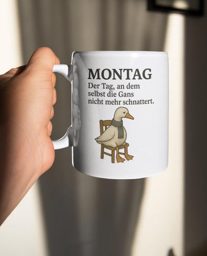 Montag tasse lustig - tasse, gans
