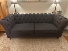 Chesterfield Sofa dunkelgrau