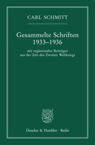 Gesammelte schriften 1933 1936 - gesammelte, 1933-1936