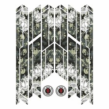 Tuning Fahrrad Rahmenschutz Dekosticker Scooter 12teilig Sticker Skull