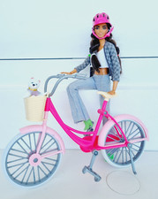 Barbie fahrrad mit puppe - barbie,