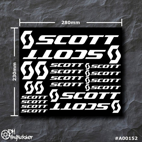 Scott sticker weiß - sticker, |