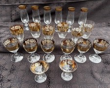 Gläserset mit 6 Wein-, 6