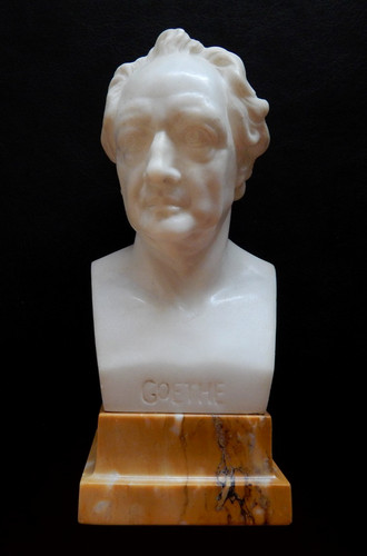 Alabaster büste goethe - büste,,
