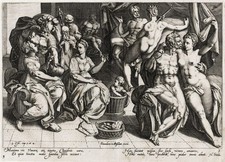 Z. Dolendo K. van Mander Women Frauen nude Akt Kupferstich Bible engraving 1600
