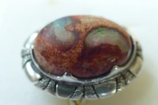 Ring 925 Silber Feuer Opal