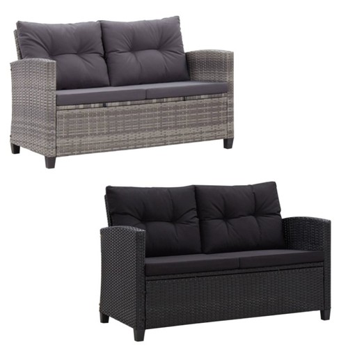 Gartensofa mit kissen 2er - gartensofa,