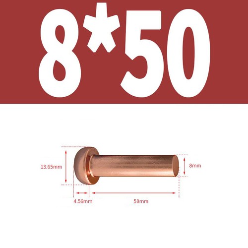 Halbrundnieten din 660 kupfer - din,