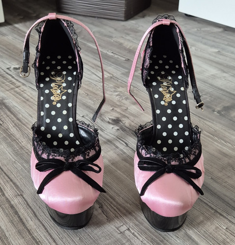 Pleaser plateau pumps satin - pleaser,