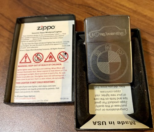 Bmw e30 zippo original benzin - original,