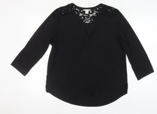 Damen oberteil schwarz 3 - h&m,