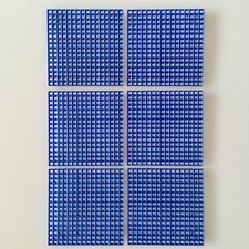 Steckplatte 6 Stk blau 67 x 67