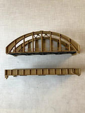 Brückenteile - 2 Stück - Bogenbrücke - Flachbrücke - Eisenbahn - Spur TT - grau