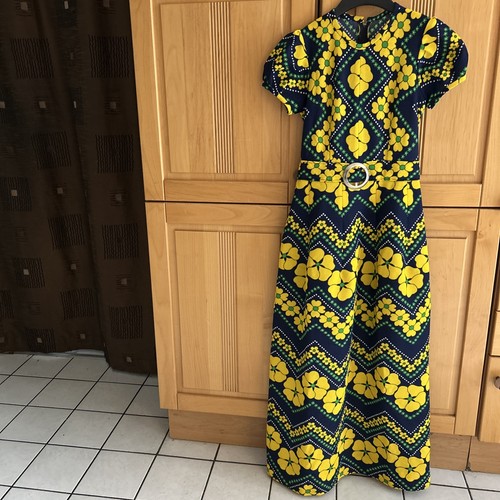 Vintage 70er maxi - maxi, kleid