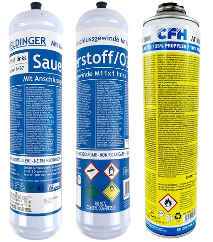 Sauerstoff einwegflaschen - 2x,