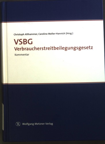 Verbraucherstreitbeilegungsges